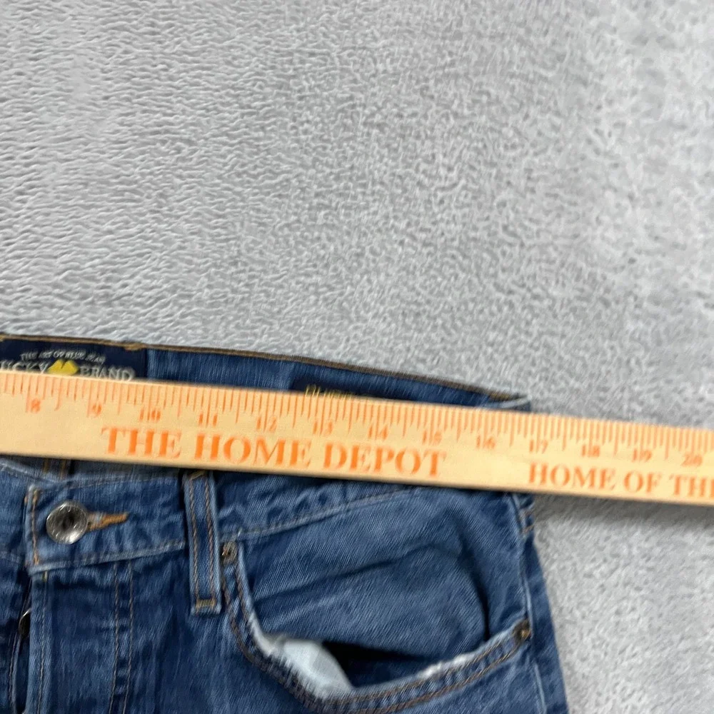 Lucky Brand Jeans‎ Men 33x32 Blue 121 Heritage Slim Distressed Western Straight